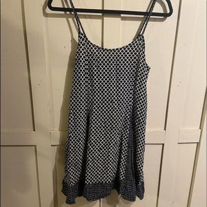 Michael Farrell lace back mini dress size medium